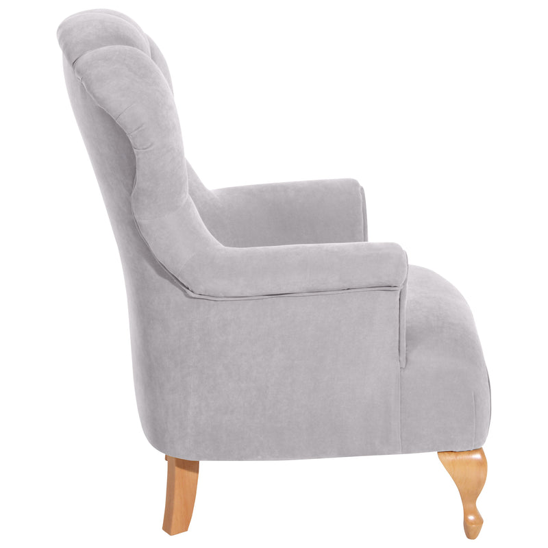 Fauteuil Camilla argenté de Max Winzer