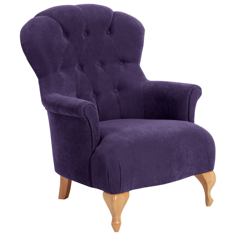 Fauteuil Camilla violet de Max Winzer