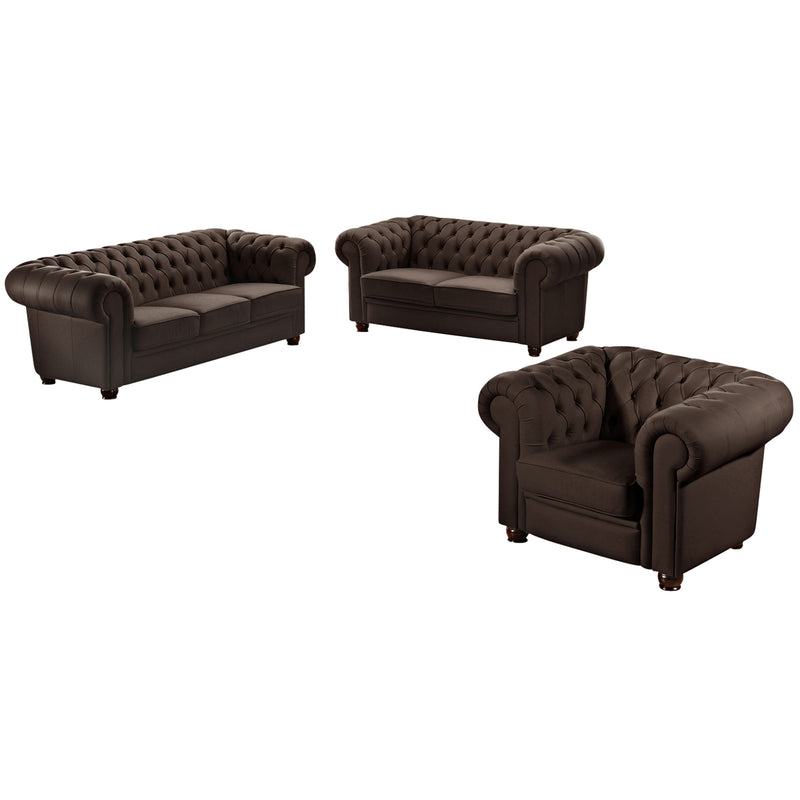 Max Winzer Sofa 3-Sitzer Chandler braun