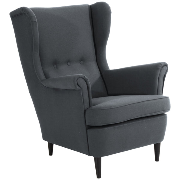 Fauteuil à oreilles Max Winzer Clint anthracite