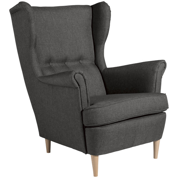 Fauteuil à oreilles Max Winzer Clint anthracite