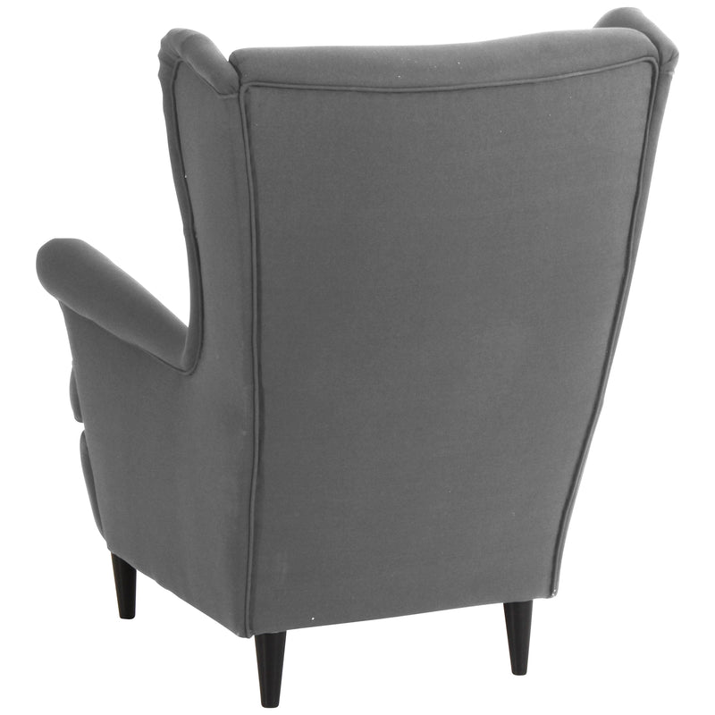 Fauteuil à oreilles Max Winzer Clint gris