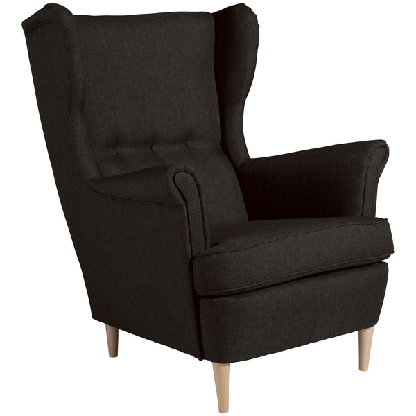 Max Winzer wingback stoel Clint chocolade