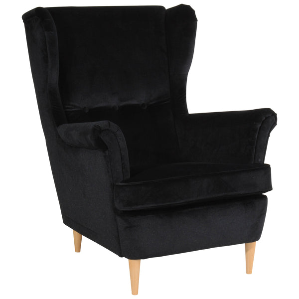 Fauteuil à oreilles Max Winzer Clint Noir