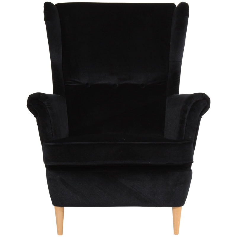 Fauteuil à oreilles Max Winzer Clint Noir