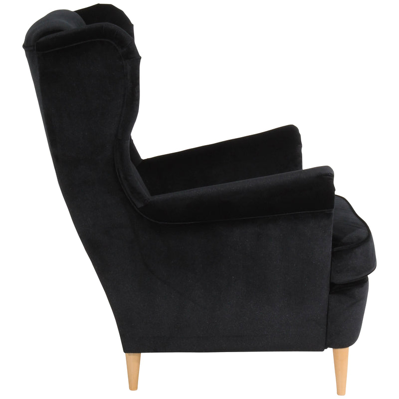 Fauteuil à oreilles Max Winzer Clint Noir