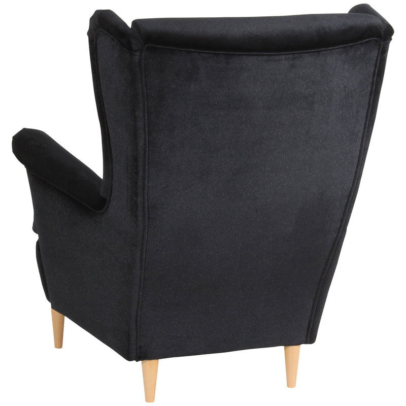 Fauteuil à oreilles Max Winzer Clint Noir