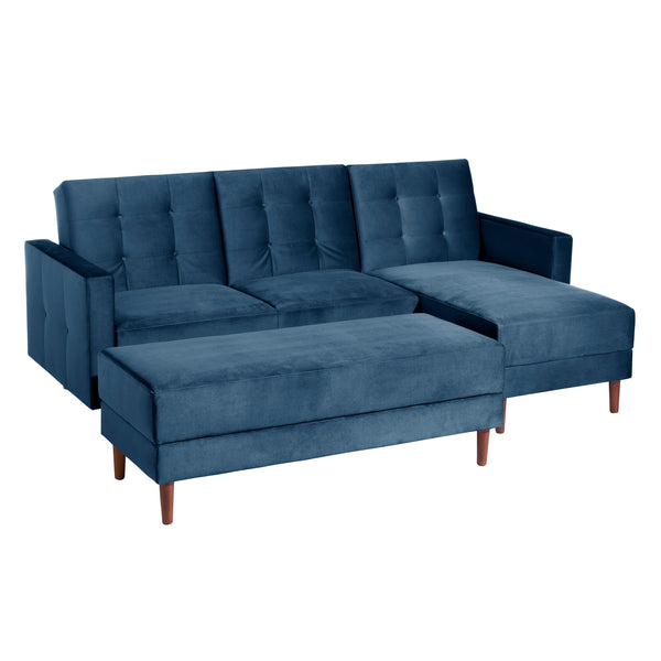 Max Winzer functionele bank met kruk Easy Relax donkerblauw