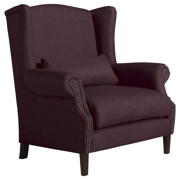 Fauteuil Flora bordeaux de Max Winzer