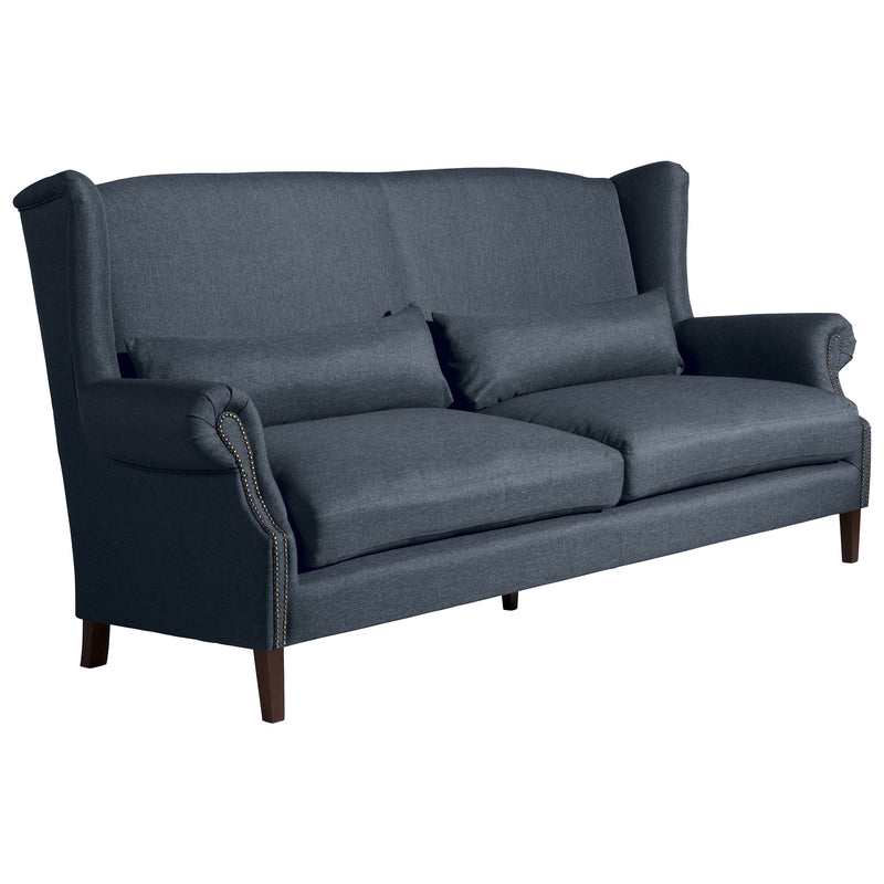 Max Winzer Sofa 3-Sitzer (2-geteilt) Flora blau