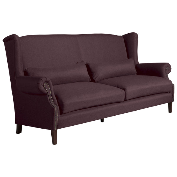 Max Winzer Sofa 3-Sitzer (2-geteilt) Flora burgund