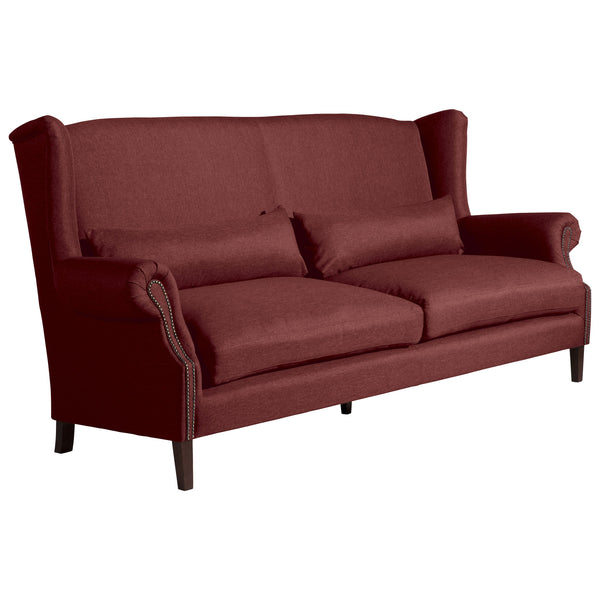 Max Winzer Sofa 3-Sitzer (2-geteilt) Flora rot