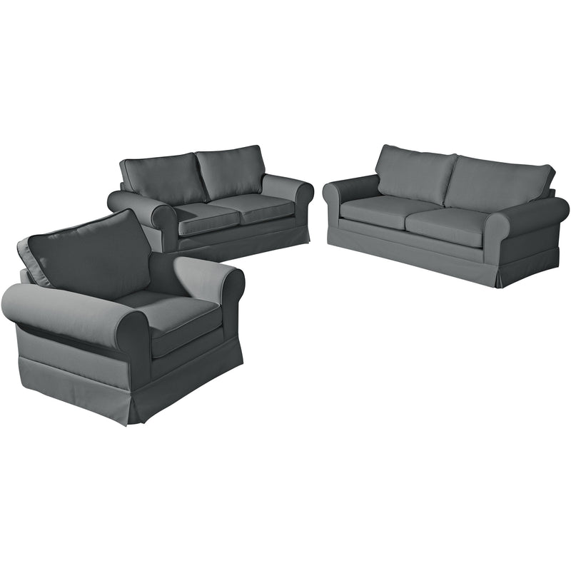 Max Winzer Sofa 2-Sitzer inkl. Zierkissen Hillary anthrazit