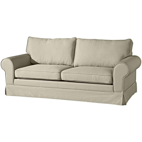 Max Winzer Sofa 3-Sitzer (2-geteilt) inkl. Zierkissen Hillary beige