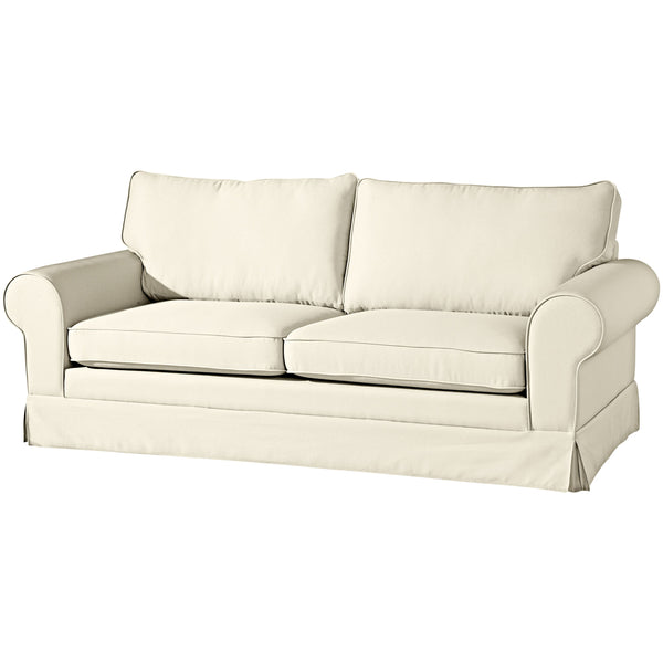 Max Winzer Sofa 3-Sitzer (2-geteilt) inkl. Zierkissen Hillary creme