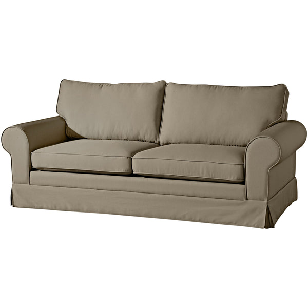 Max Winzer Sofa 3-Sitzer (2-geteilt) inkl. Zierkissen Hillary sahara