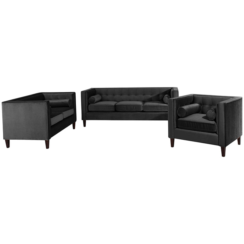 Max Winzer Sofa 3-zits / Sofa 2-zits / Fauteuil Jeronimo zwart