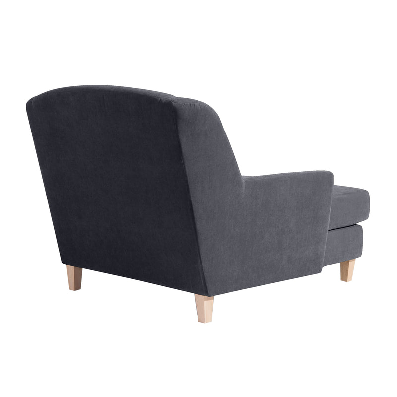 Max Winzer Grote fauteuil inclusief 1x sierkussen 55x55cm Judith antraciet