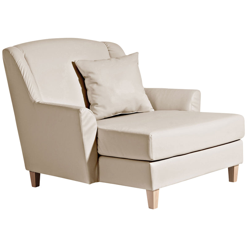 Max Winzer Grote fauteuil inclusief 1x sierkussen 55x55cm Judith beige