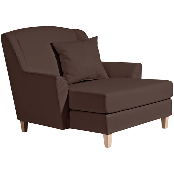 Max Winzer Grote fauteuil inclusief 1x sierkussen 55x55cm Judith bruin