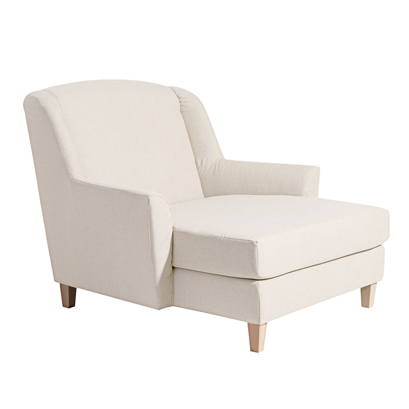 Max Winzer Grote fauteuil inclusief 1x sierkussen 55x55cm Judith crème