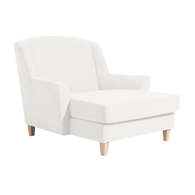 Fauteuil Max Winzer Big avec 1x coussin décoratif 55x55cm Judith crème