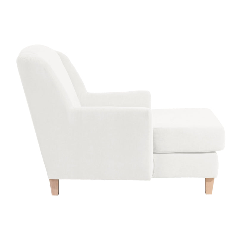 Fauteuil Max Winzer Big avec 1x coussin décoratif 55x55cm Judith crème