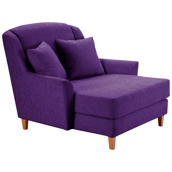 Fauteuil Max Winzer Big comprenant 1x coussin décoratif 55x55cm Judith violet