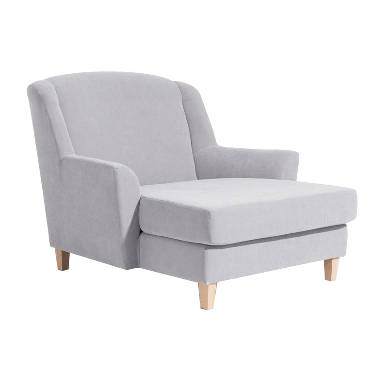 Max Winzer Grote fauteuil inclusief 1x sierkussen 55x55cm Judith zilver