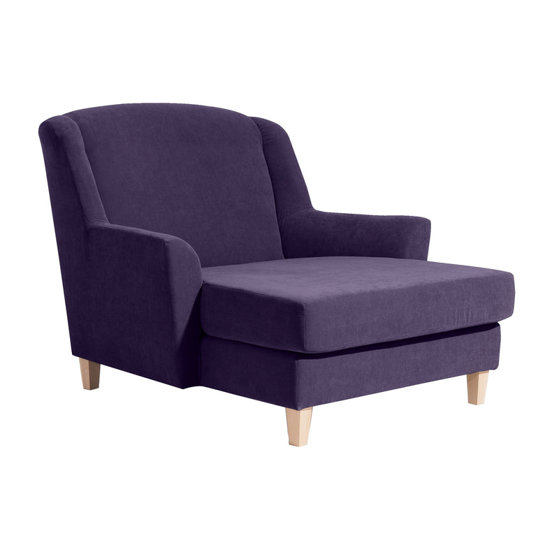 Fauteuil Max Winzer Big comprenant 1x coussin décoratif 55x55cm Judith violet