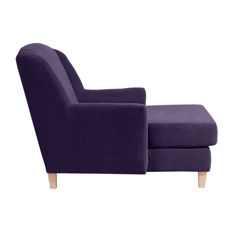 Fauteuil Max Winzer Big comprenant 1x coussin décoratif 55x55cm Judith violet