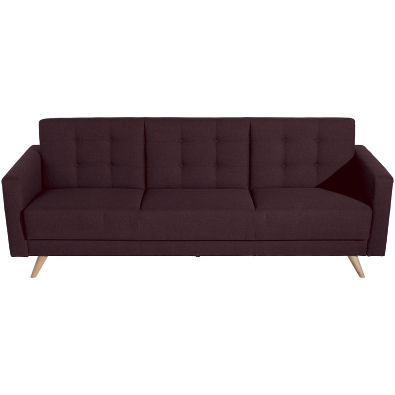 Max Winzer Sofa 3-Sitzer mit Bettfunktion Julian burgund