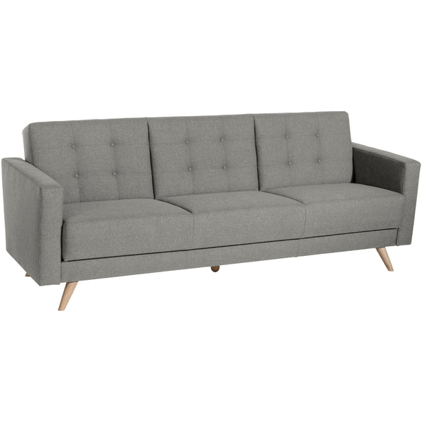 Max Winzer Sofa 3-Sitzer mit Bettfunktion Julian hellgrau