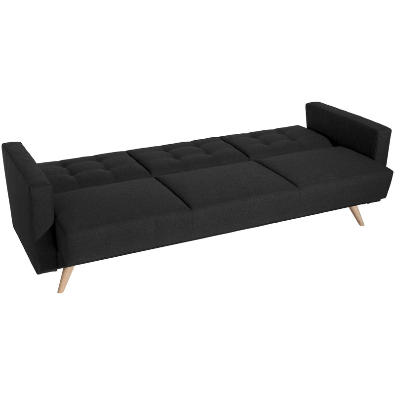 Max Winzer Sofa 3-Sitzer mit Bettfunktion Julian schwarz