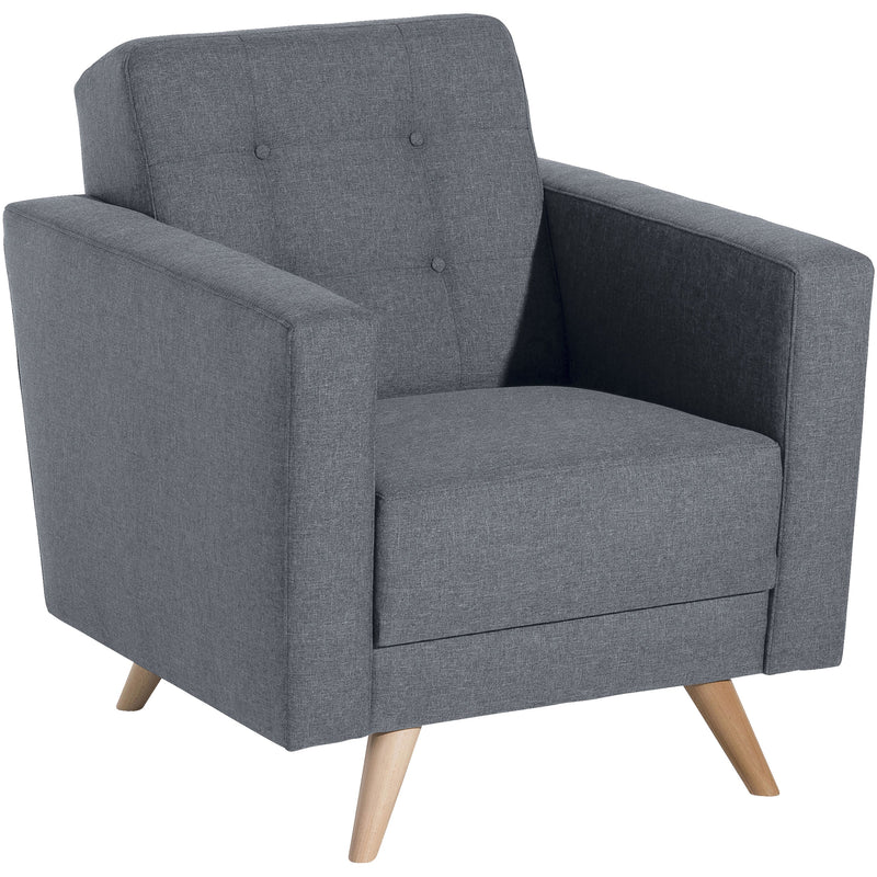 Fauteuil Julian en denim de Max Winzer