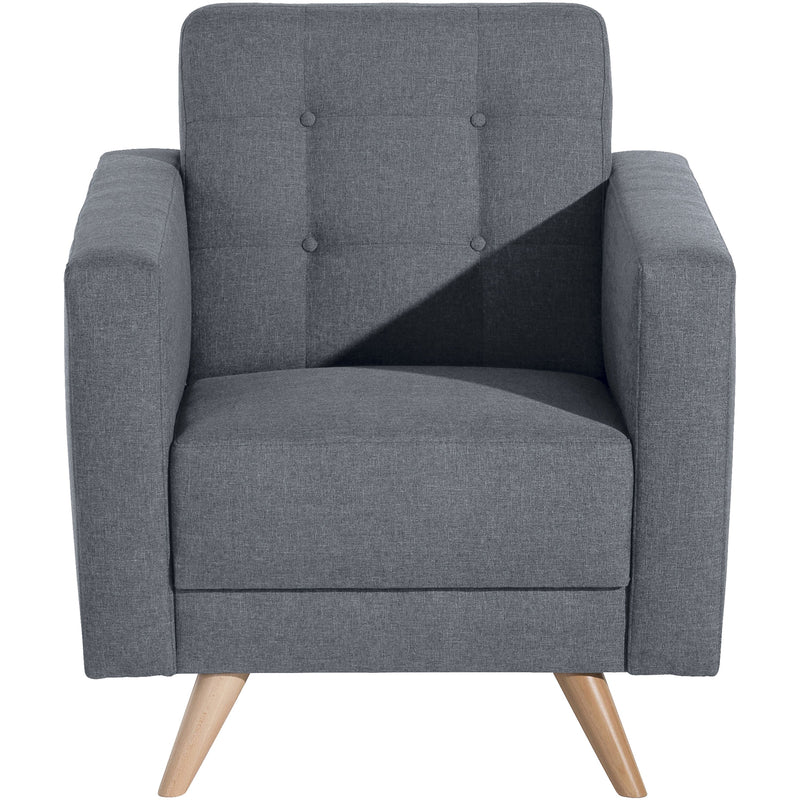 Fauteuil Julian en denim de Max Winzer