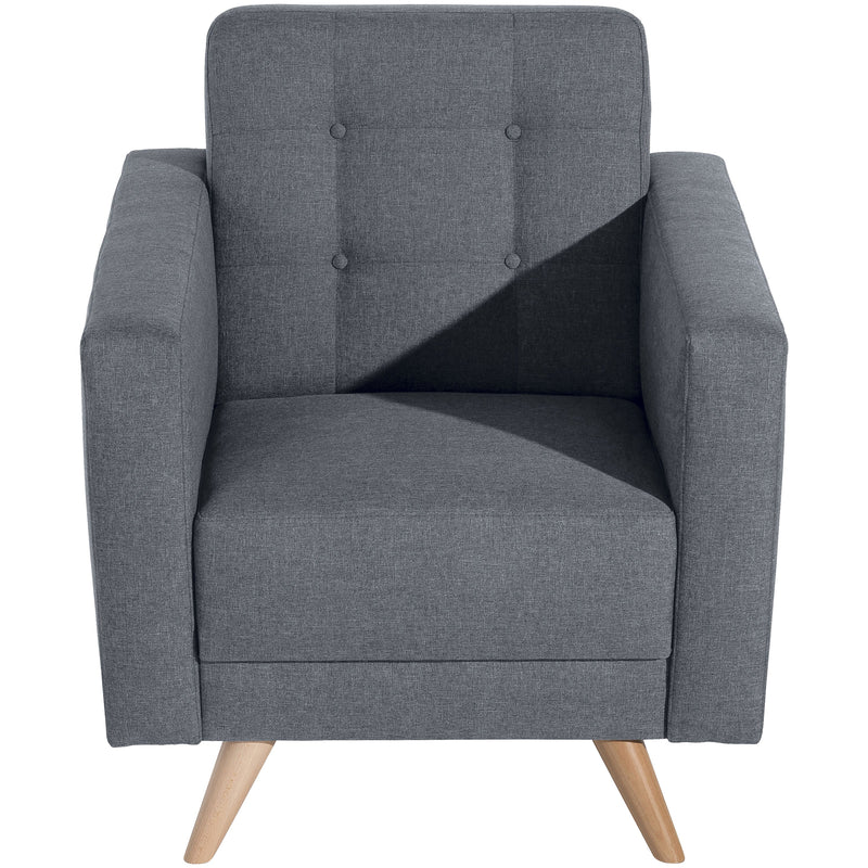 Fauteuil Julian en denim de Max Winzer