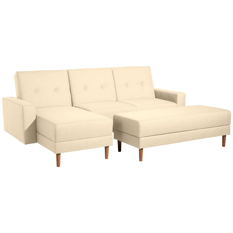 Max Winzer Funktionssofa mit Hocker Just Cool beige