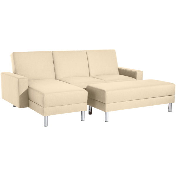 Max Winzer Funktionssofa mit Hocker Just Fashion beige