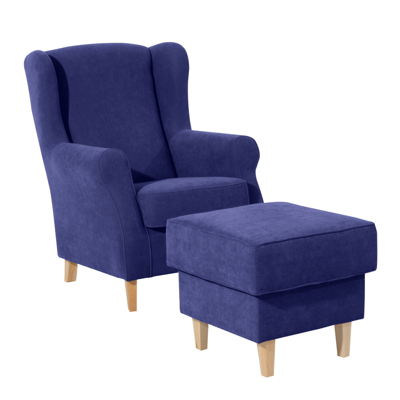 Max Winzer oorfauteuil Lorris blauw