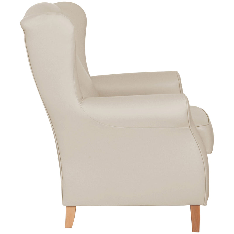 Fauteuil à oreilles Lorris beige de Max Winzer