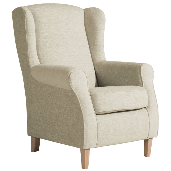 Fauteuil à oreilles Lorris beige de Max Winzer