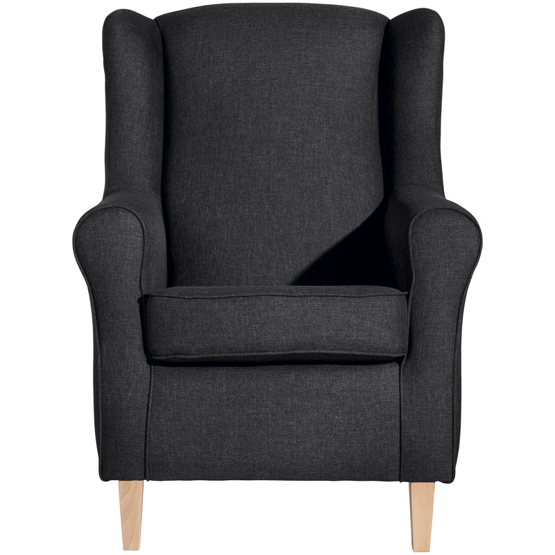 Max Winzer wingback stoel Lorris grafiet