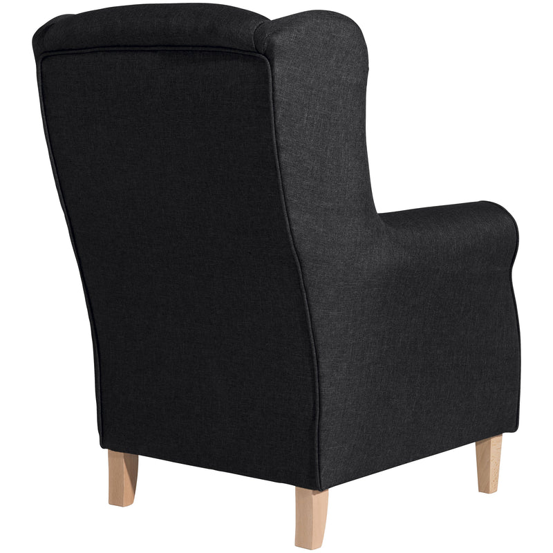 Max Winzer wingback stoel Lorris grafiet