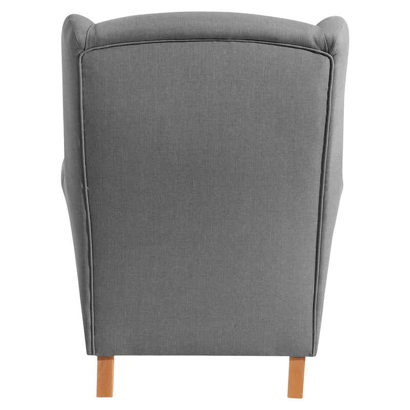 Fauteuil à oreilles Lorris de Max Winzer gris