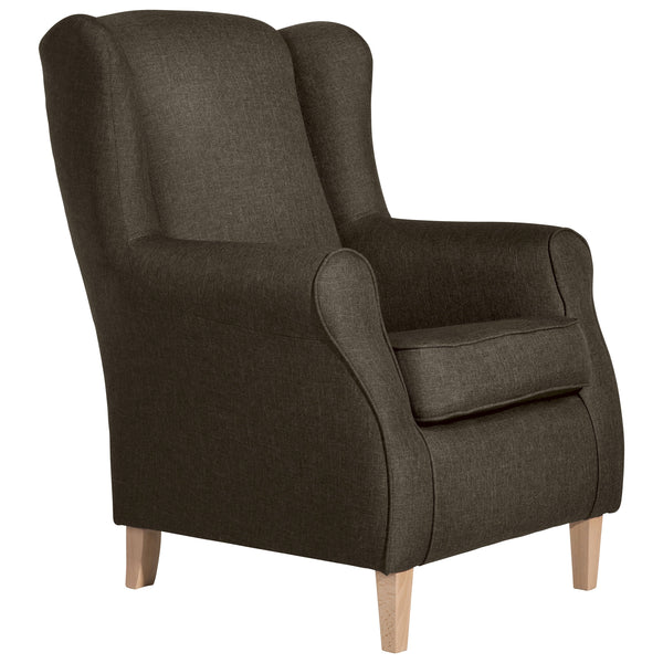 Fauteuil à oreilles Max Winzer Lorris sahara