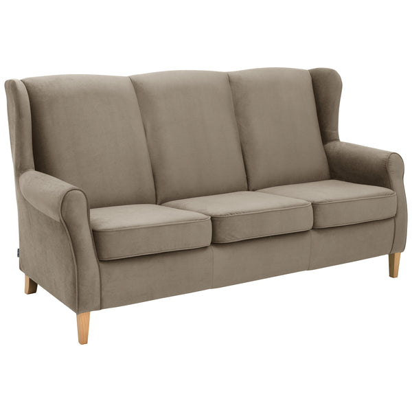 Max Winzer Sofa 3-Sitzer Lorris hellbraun