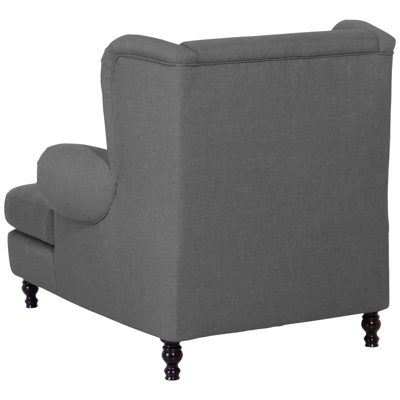 Max Winzer Grote fauteuil inclusief 2x sierkussens 55x55cm + 40x40cm Mareille antraciet