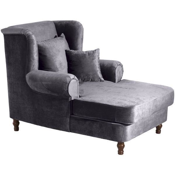 Fauteuil Max Winzer Big comprenant 2 coussins décoratifs 55x55cm + 40x40cm Mareille anthracite