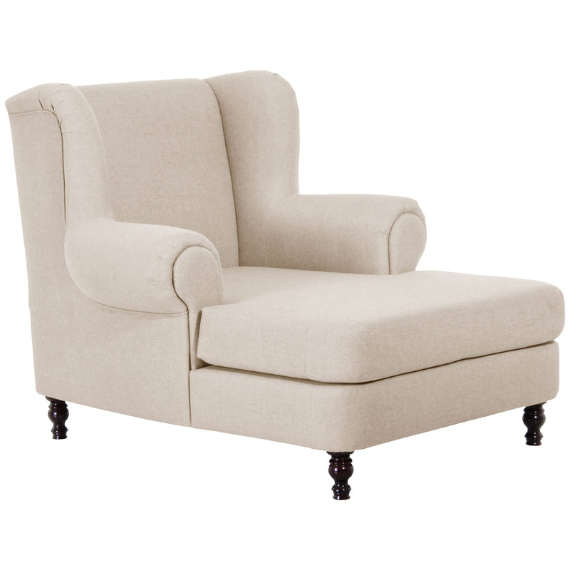 Max Winzer Grote fauteuil inclusief 2x sierkussens 55x55cm + 40x40cm Mareille crème